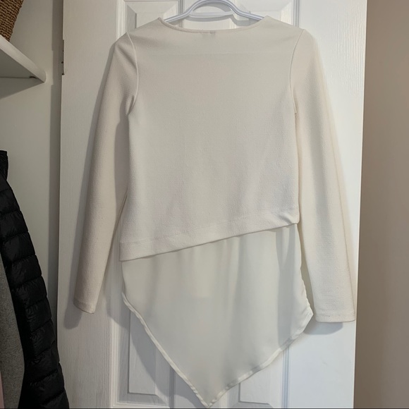 3 for $15 Only White Asymmetrical Top - Picture 4 of 7
